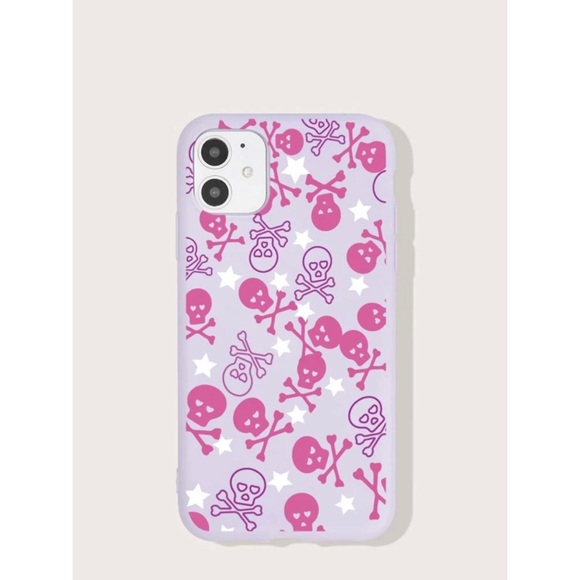 Purple & Pink Skull Pattern iPhone 12 Pro Max Case 💜